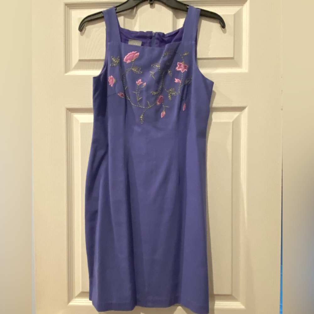 Purple Linen Dress, size 6P